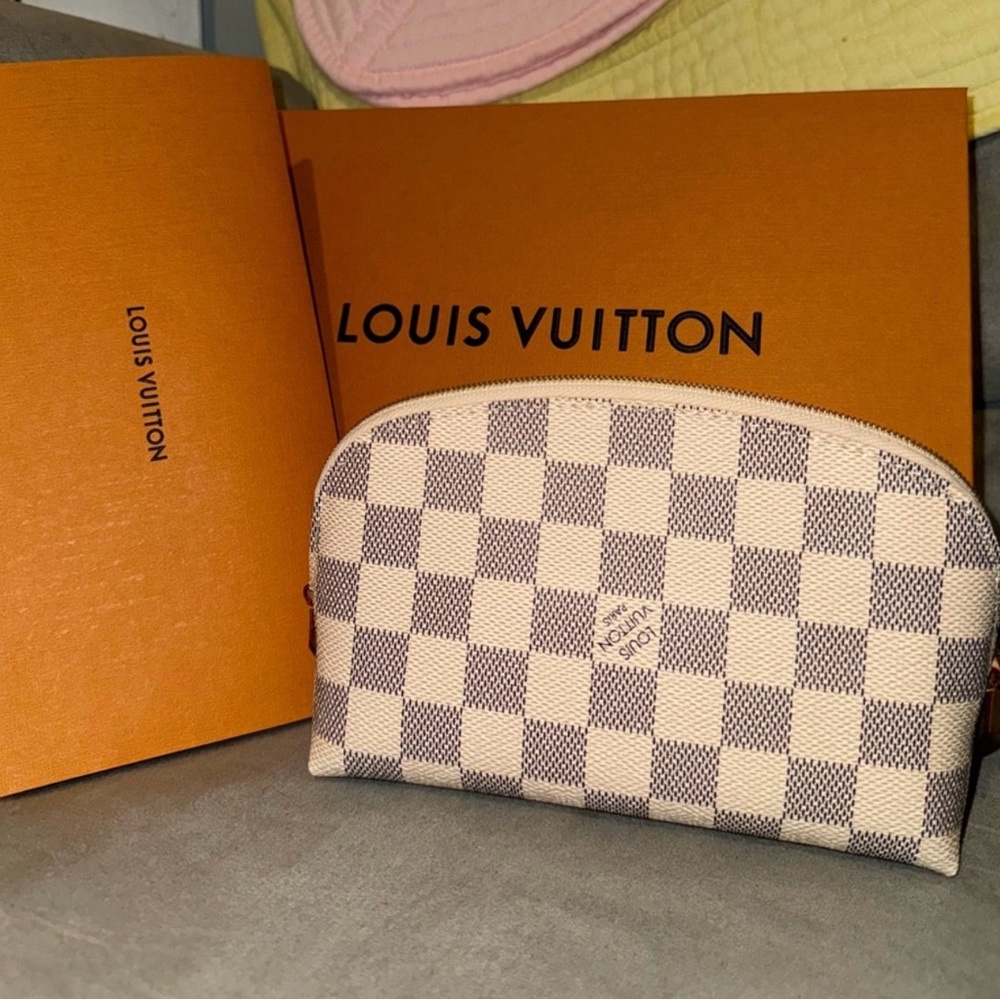 Louis Vuitton Checkered Makeup Bag